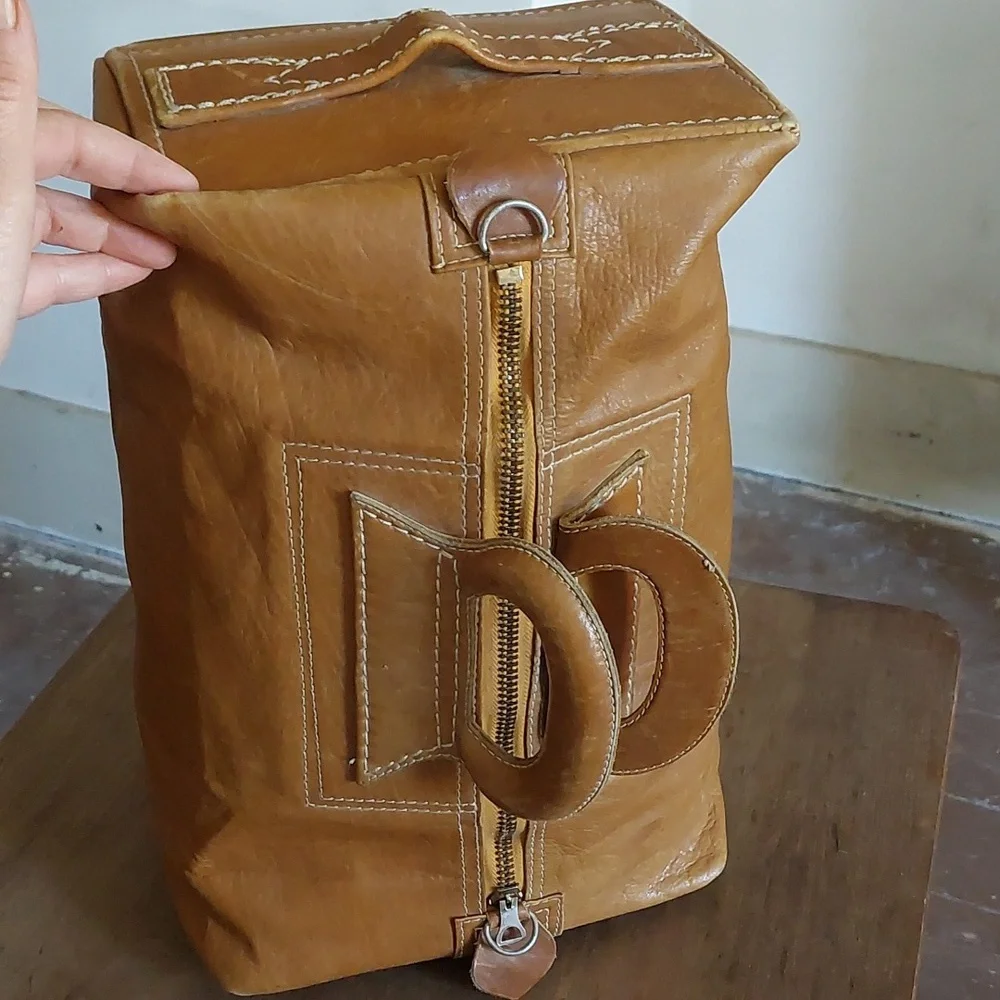 Vintage Suede Leather Carriel Yidi Zipper Camera Bag/Satchel *FINAL PRICE* ♡♡ - Picture 10 of 16